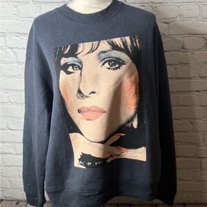 Coach x Richard Bernstein Barbra Streisand portrait graphic sweatshirt xL